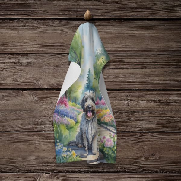 Bergamasco Sheepdog Spring Path Kitchen Towel Online Hot Sale - Image 4