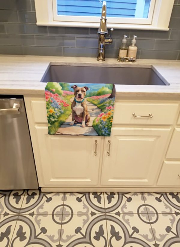 Pit Bull Terrier Spring Path Kitchen Towel Online - Image 2