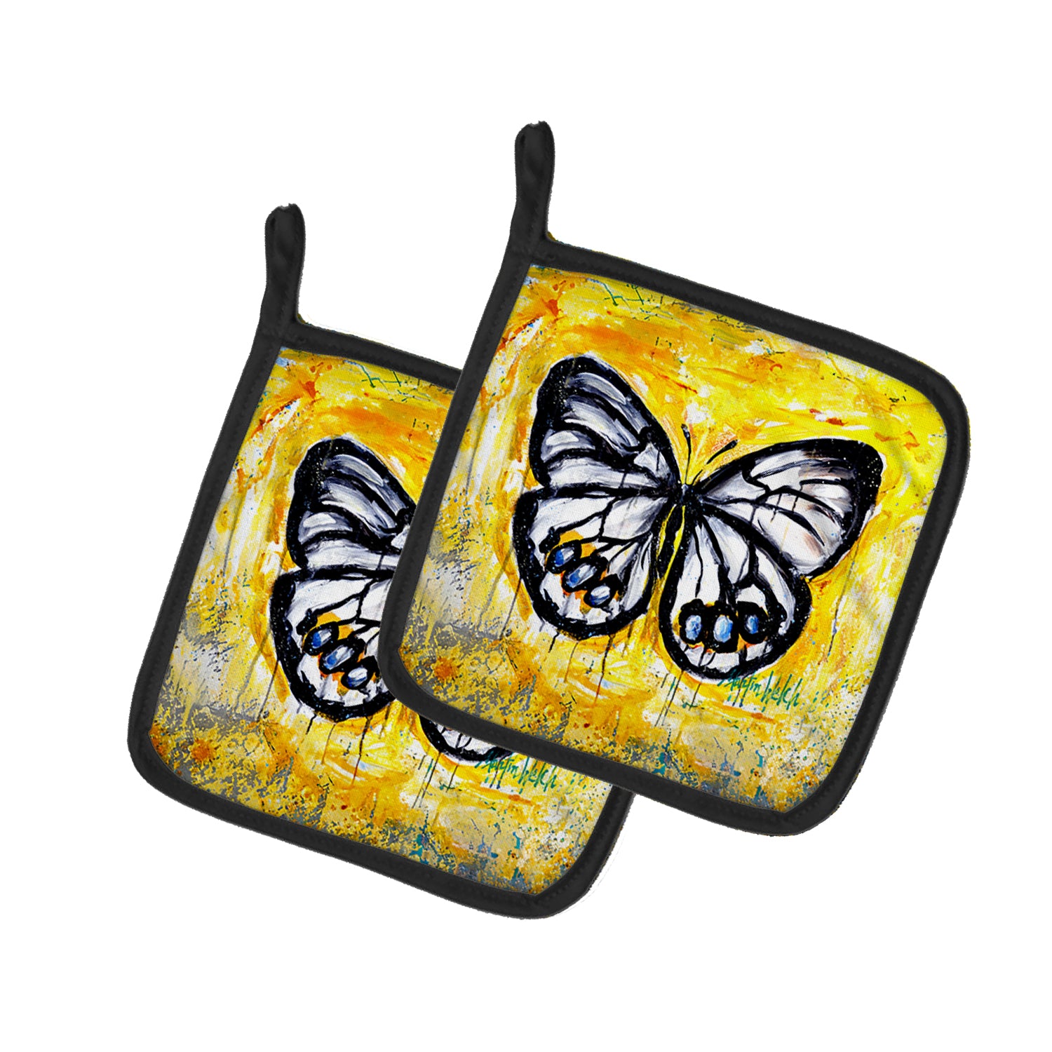 Buttefly Whisp Pair of Pot Holders Sale