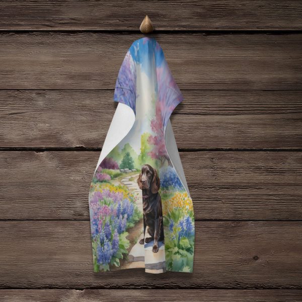 Boykin Spaniel Spring Path Kitchen Towel For Discount - Image 4