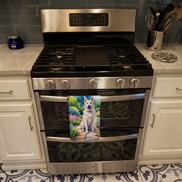 German Shepherd Spring Path Kitchen Towel Online Sale - Image 3
