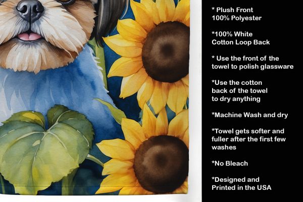 Shih Tzu in Sunflowers Kitchen Towel Discount - Image 5
