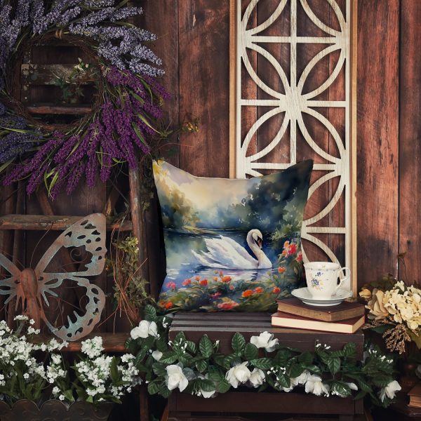 Swan Throw Pillow For Cheap - Image 5