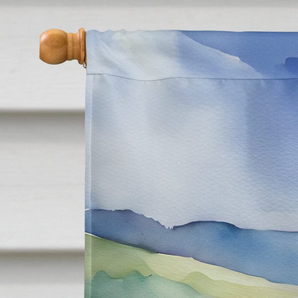 Lavender in Watercolor House Flag Online Sale - Image 3