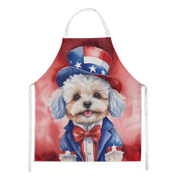 Maltipoo Patriotic American Apron For Sale