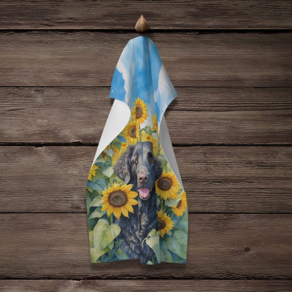 Curly-Coated Retriever in Sunflowers Kitchen Towel Online now - Image 4