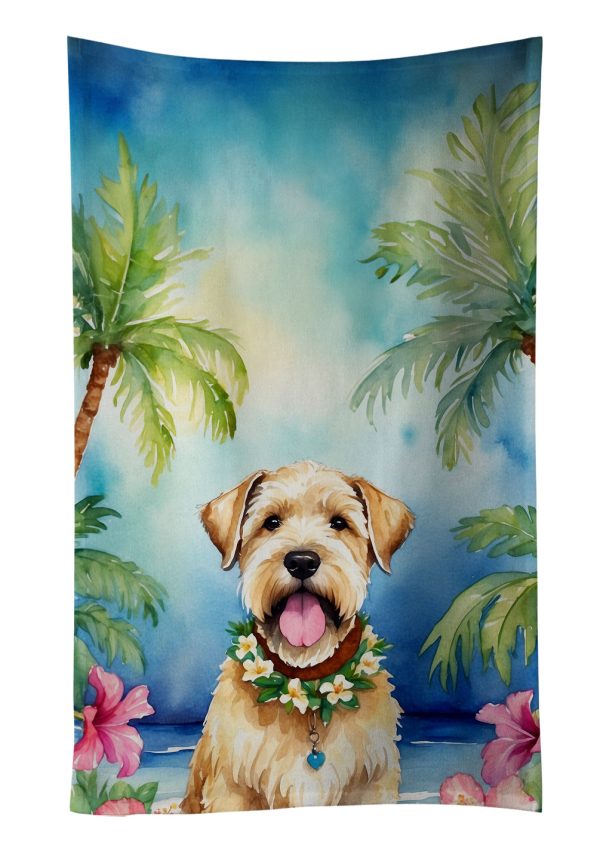 Wheaten Terrier Luau Kitchen Towel Online Hot Sale