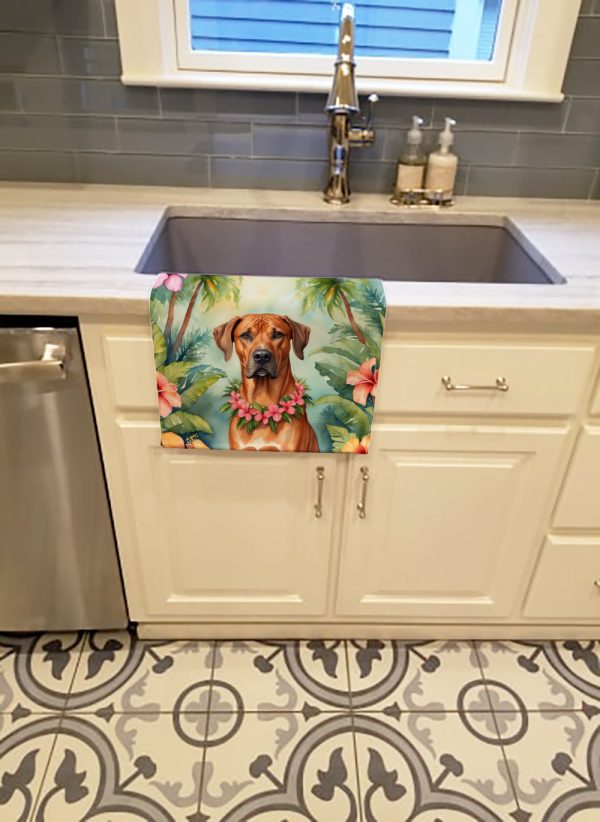 Rhodesian Ridgeback Luau Kitchen Towel Online Hot Sale - Image 2