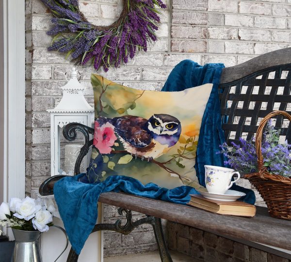 Spectacled Owl Throw Pillow For Cheap - Image 4