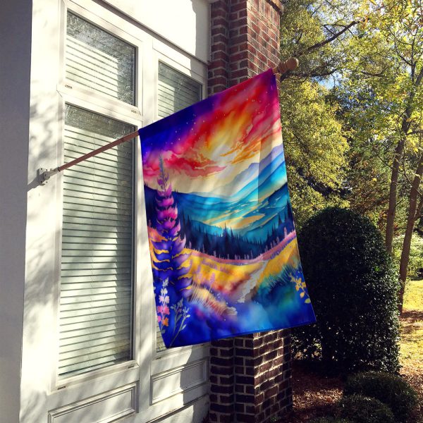 Annual Larkspur in Color House Flag Online now - Image 2