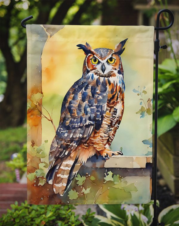 Great Horned Owl Garden Flag – Outdoor Decorative Garden Flag Fashion - Image 3