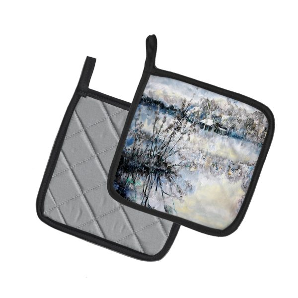 Early Morning Pair of Pot Holders For Sale - Image 2