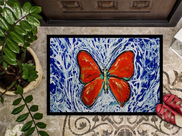 Red Glider Butterfly Doormat Hot on Sale - Image 3