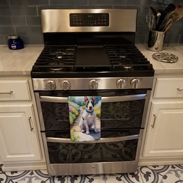 Bull Terrier Spring Path Kitchen Towel Fashion - Image 3