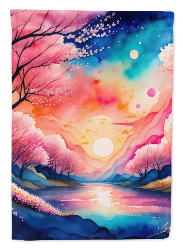 Cherry Blossom in Color Garden Flag – Outdoor Decorative Garden Flag Sale