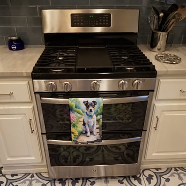 Jack Russell Terrier Spring Path Kitchen Towel Fashion - Image 3