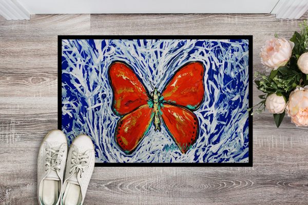 Red Glider Butterfly Doormat Hot on Sale - Image 2