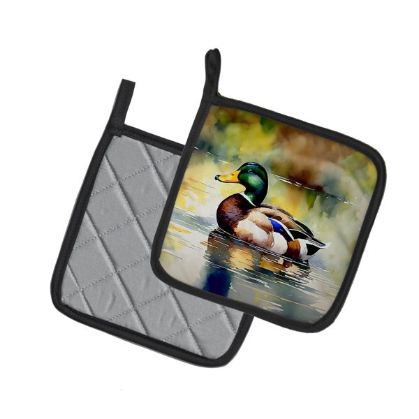 Mallard Pair of Pot Holders Online Sale - Image 2