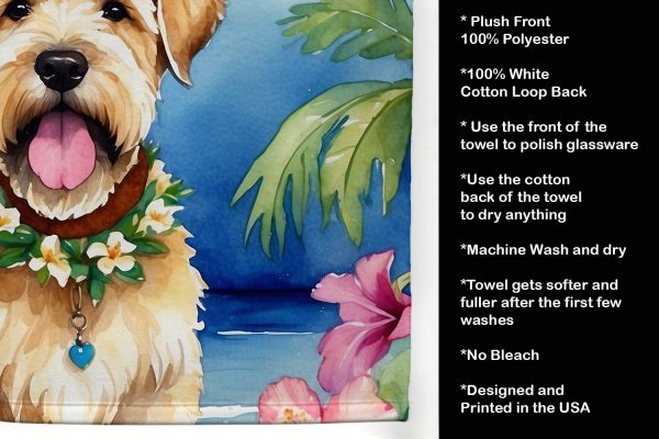 Wheaten Terrier Luau Kitchen Towel Online Hot Sale - Image 5