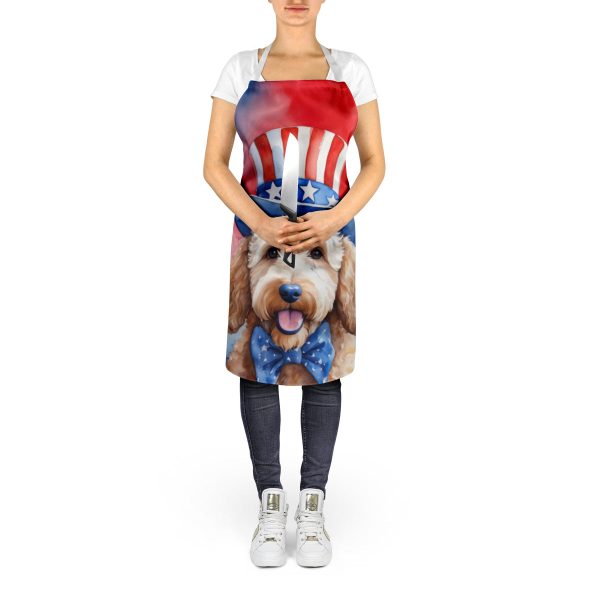 Goldendoodle Patriotic American Apron Online Sale - Image 5