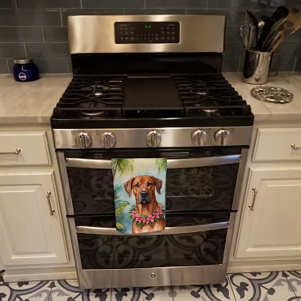 Rhodesian Ridgeback Luau Kitchen Towel Online Hot Sale - Image 3