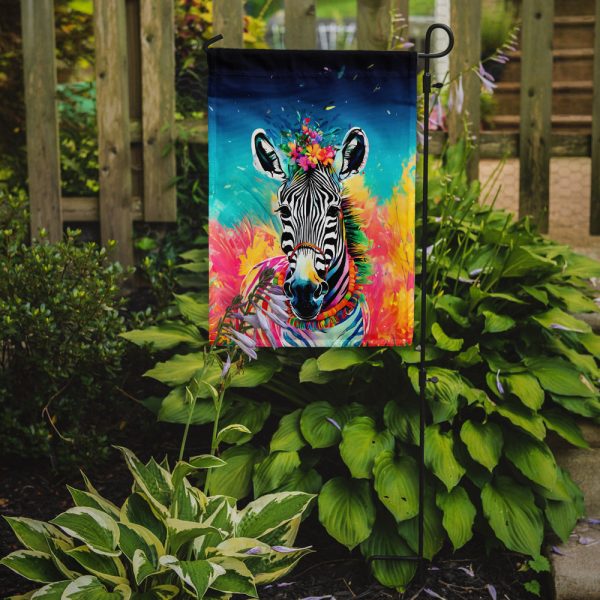 Zebra Garden Flag - Hippie Aniimals - Animal-Themed Yard Decor Supply - Image 2