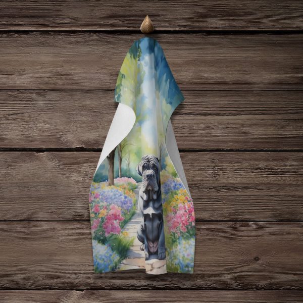 Neapolitan Mastiff Spring Path Kitchen Towel Cheap - Image 4