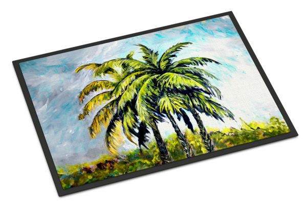 Tropical Breeze Palm Trees Doormat Online now