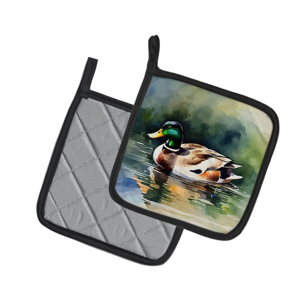 Mallard Pair of Pot Holders Online Sale - Image 2