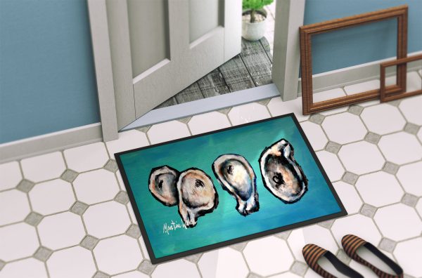 Four Oyster Shells on Board Doormat For Discount - Image 4