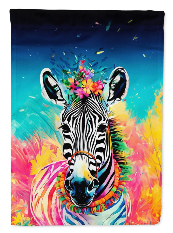 Zebra Garden Flag - Hippie Aniimals - Animal-Themed Yard Decor Supply
