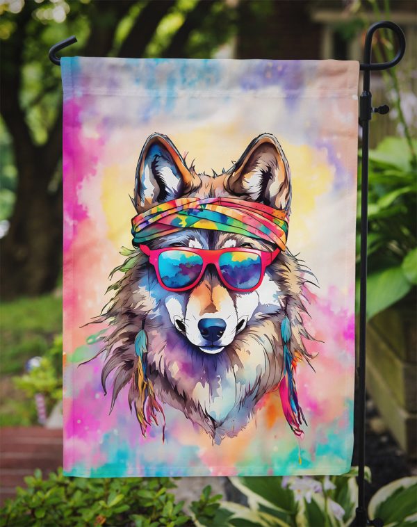 Wolf Garden Flag - Hippie Aniimals - Animal-Themed Yard Decor Supply - Image 3