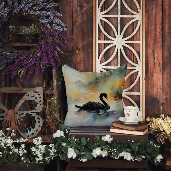 Black Swan Throw Pillow For Cheap - Image 5