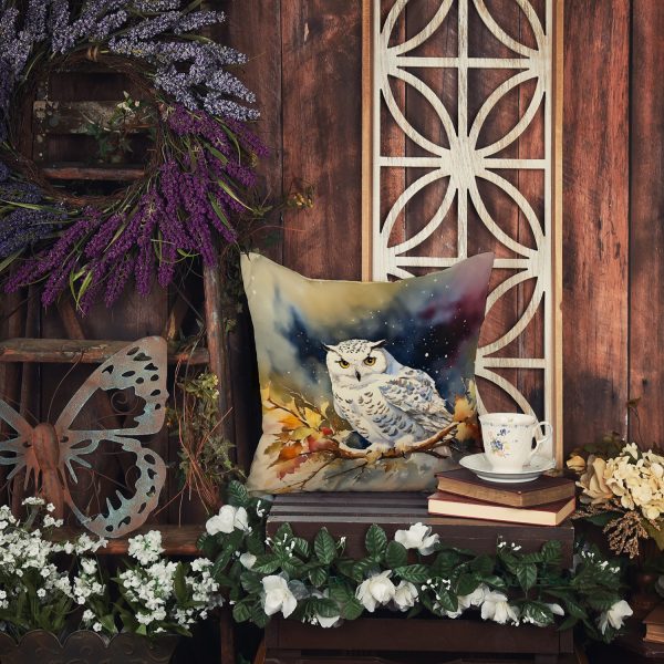 Snowy Owl Throw Pillow Online now - Image 5