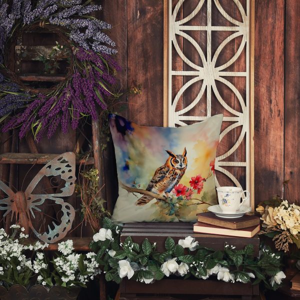 Long-Eared Owl Throw Pillow Fashion - Image 5