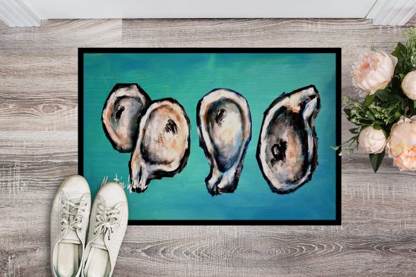 Four Oyster Shells on Board Doormat For Discount - Image 2