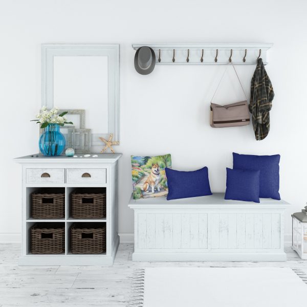 Akita Spring Garden Throw Pillow Sale - Image 5