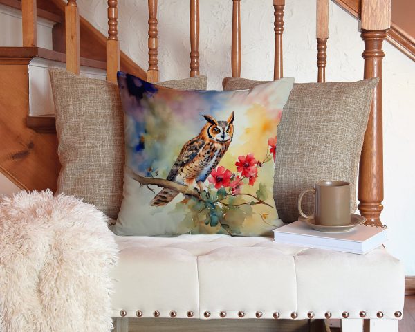 Long-Eared Owl Throw Pillow Fashion - Image 3