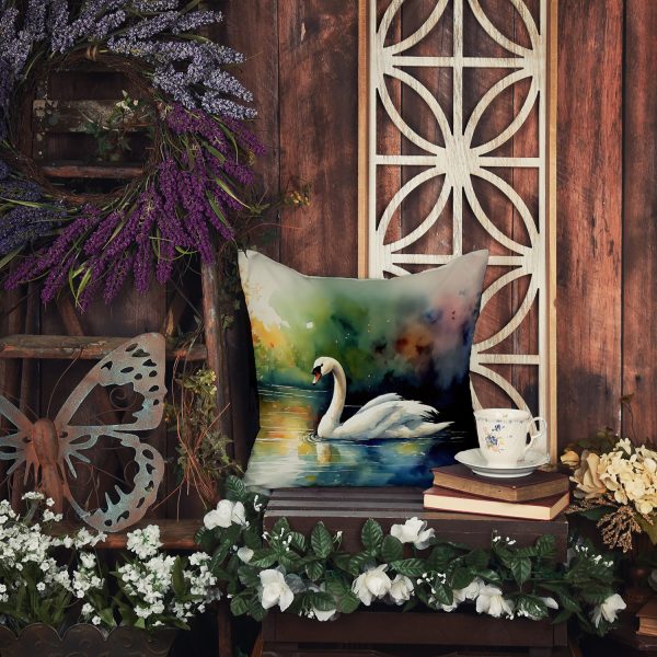 Swan Throw Pillow For Cheap - Image 5