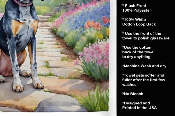 Bluetick Coonhound Spring Path Kitchen Towel Online now - Image 5