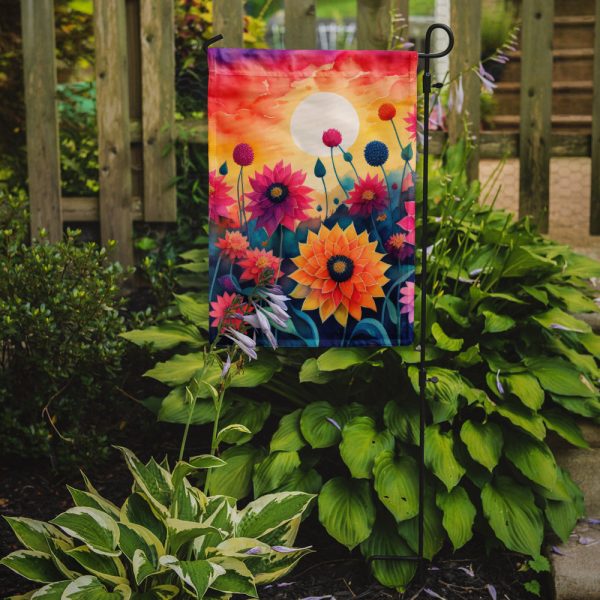 Dahlias in Color Garden Flag – Outdoor Decorative Garden Flag For Cheap - Image 2