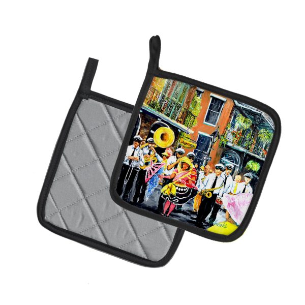 French Quarter Frolic Pair of Pot Holders Online now - Image 2