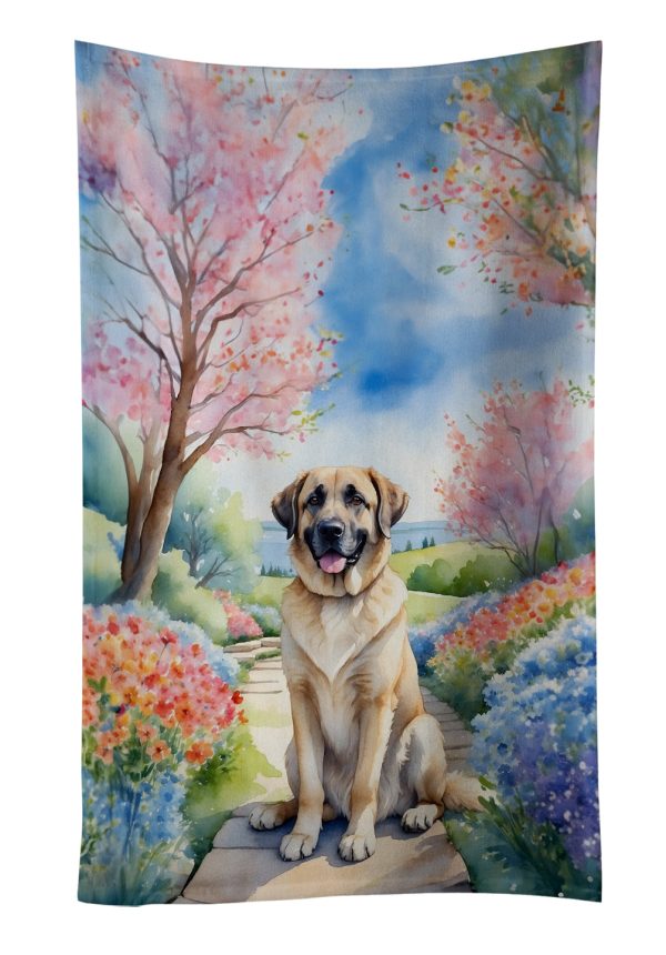 Anatolian Shepherd Spring Garden Kitchen Towel For Sale