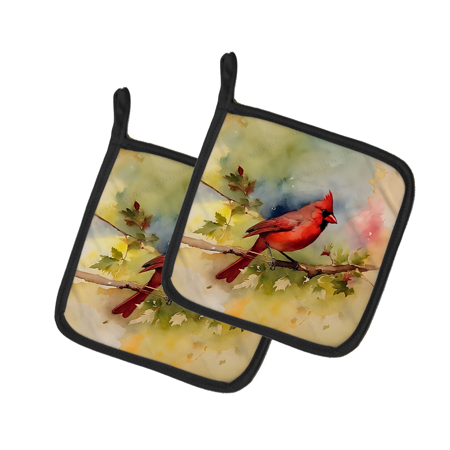 Cardinal Pair of Pot Holders on Sale