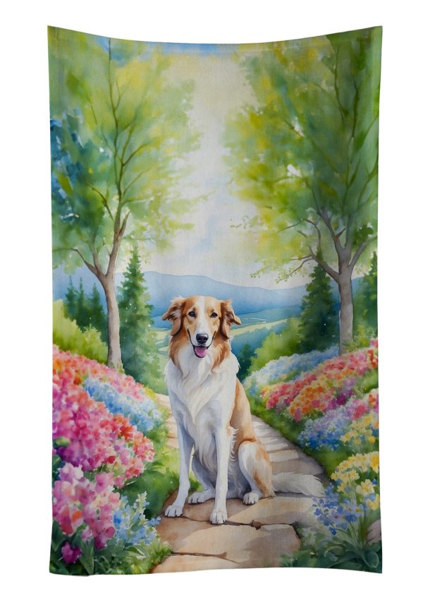 Borzoi Spring Path Kitchen Towel Online now
