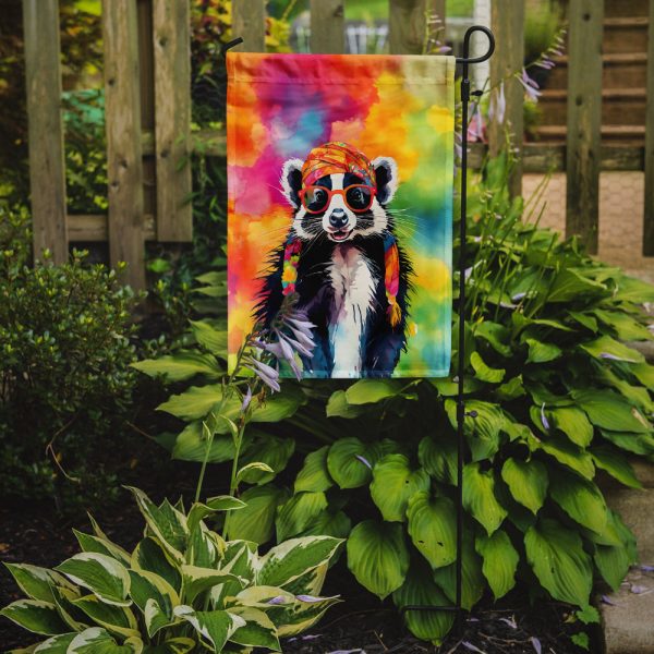 Skunk Garden Flag - Hippie Aniimals - Animal-Themed Yard Decor Online Sale - Image 2