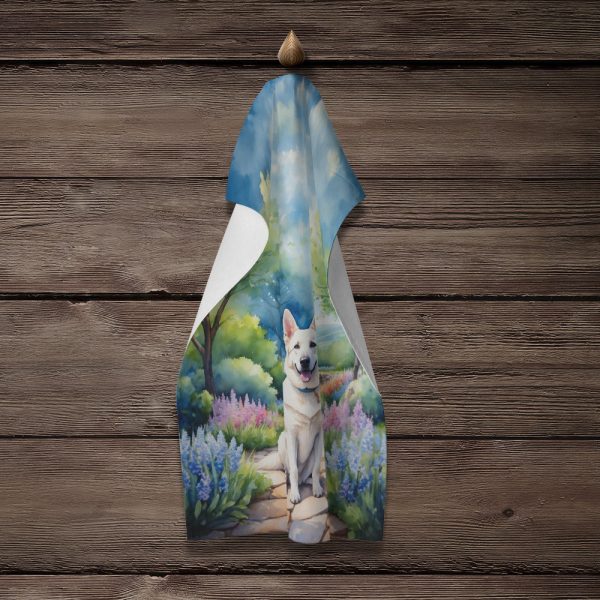 German Shepherd Spring Path Kitchen Towel Online Sale - Image 4