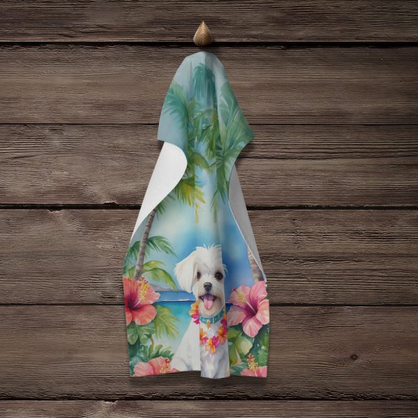 Maltese Luau Kitchen Towel For Cheap - Image 4