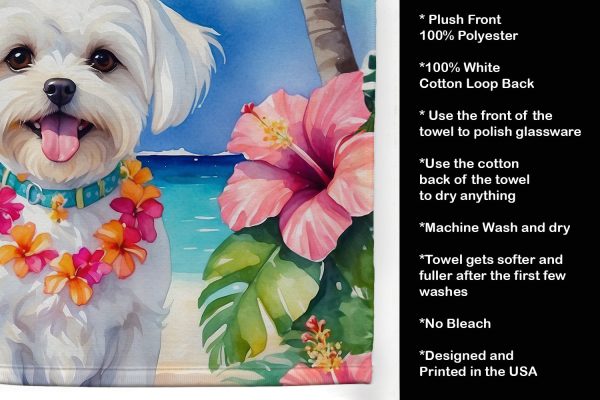 Maltese Luau Kitchen Towel For Cheap - Image 5