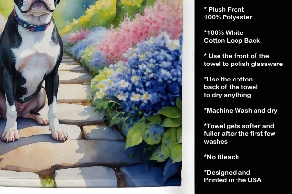 Boston Terrier Spring Path Kitchen Towel on Sale - Image 5